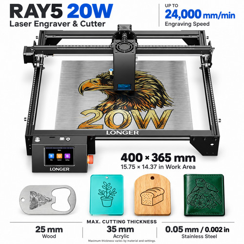 Longer ray5 20w laser engraver - 20w,