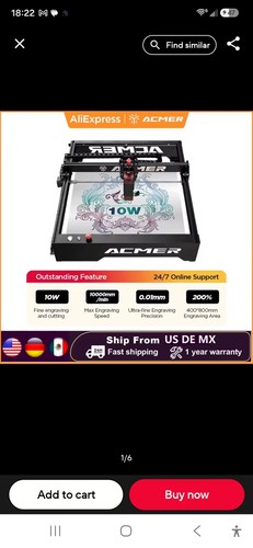 Acmer laser engraver - 10, w