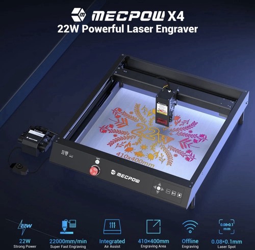 Mecpow 22w laser engraver - mecpow, x4