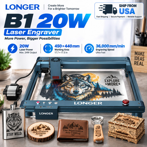 Longer 20w laser engraving - longer,